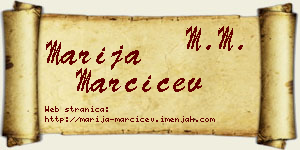 Marija Marčićev vizit kartica